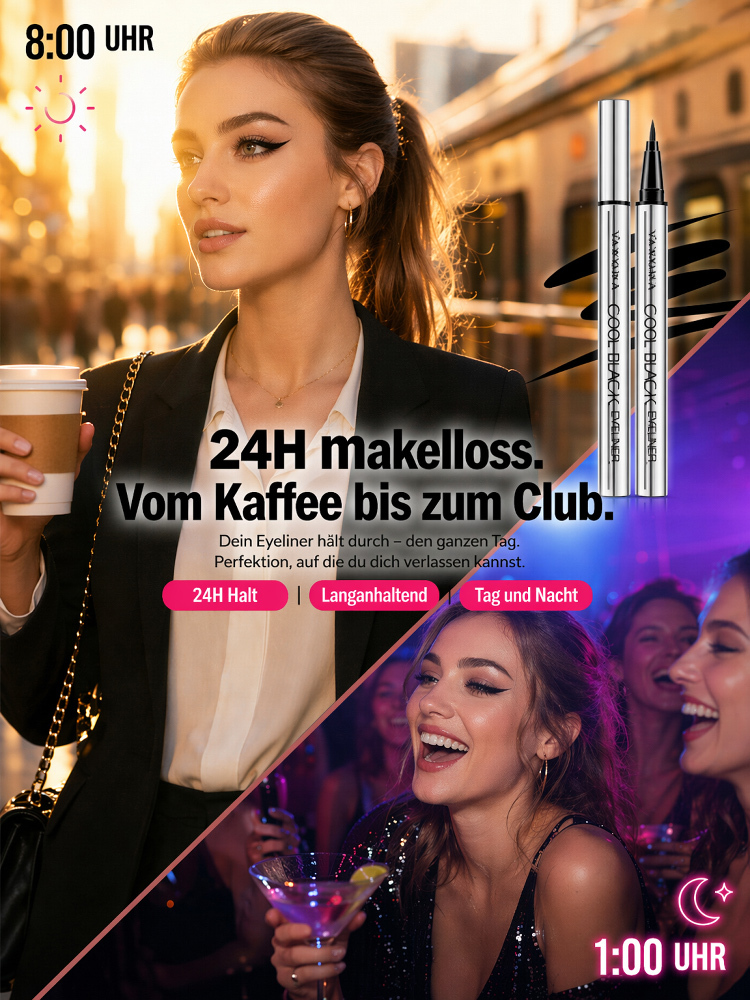 0,01mm Präzisions-Eyeliner mit 3s-Schnelltrocknung | Augenärztlich Getestet & Hypoallergen | Exklusiver Mengenrabatt!
