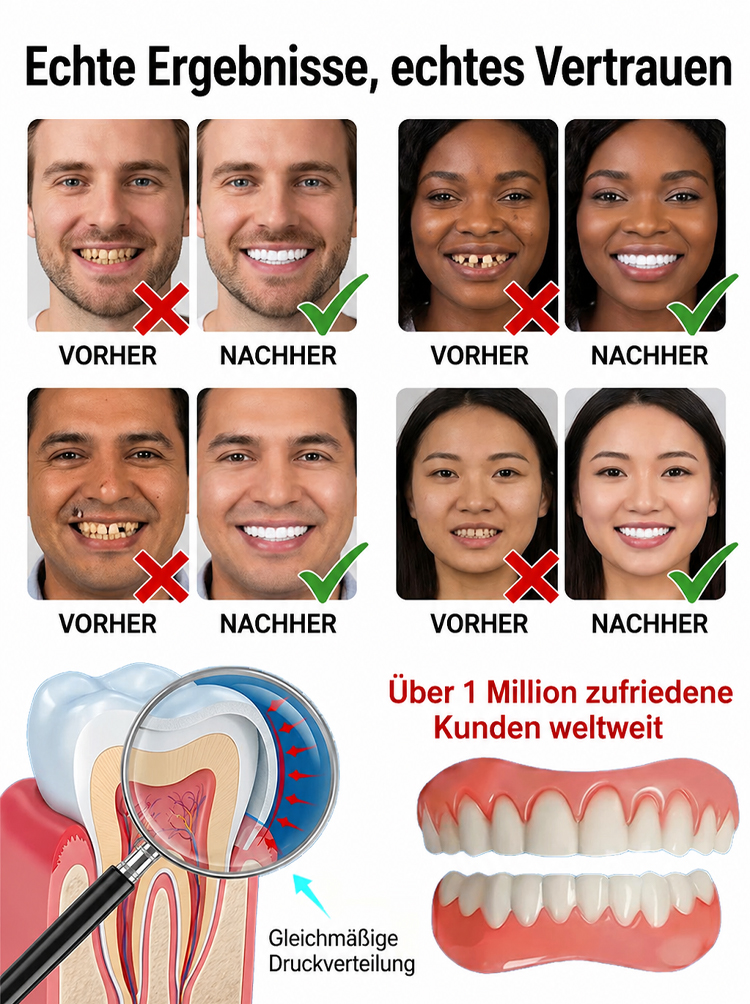 Kaufe 1 und erhalte 1 gratis!🔥 Kaufe 2 und erhalte 2 gratis!🔥Rabatte sind nicht jeden Tag verfügbar.🚨Natürlich wie echte Zähne: Die diskrete Lösung für Ihr schönstes Lächeln 😊🌟