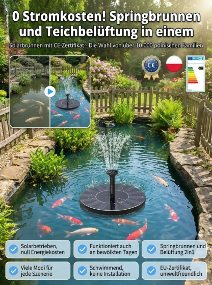 0 € Stromkosten: Vollautomatisches Wasserspiel ohne lästige Kabelverlegung ☀️💧92% Ihrer Nachbarn nutzen es bereits: 2er-Set für nur 52 € sichern 📉✅