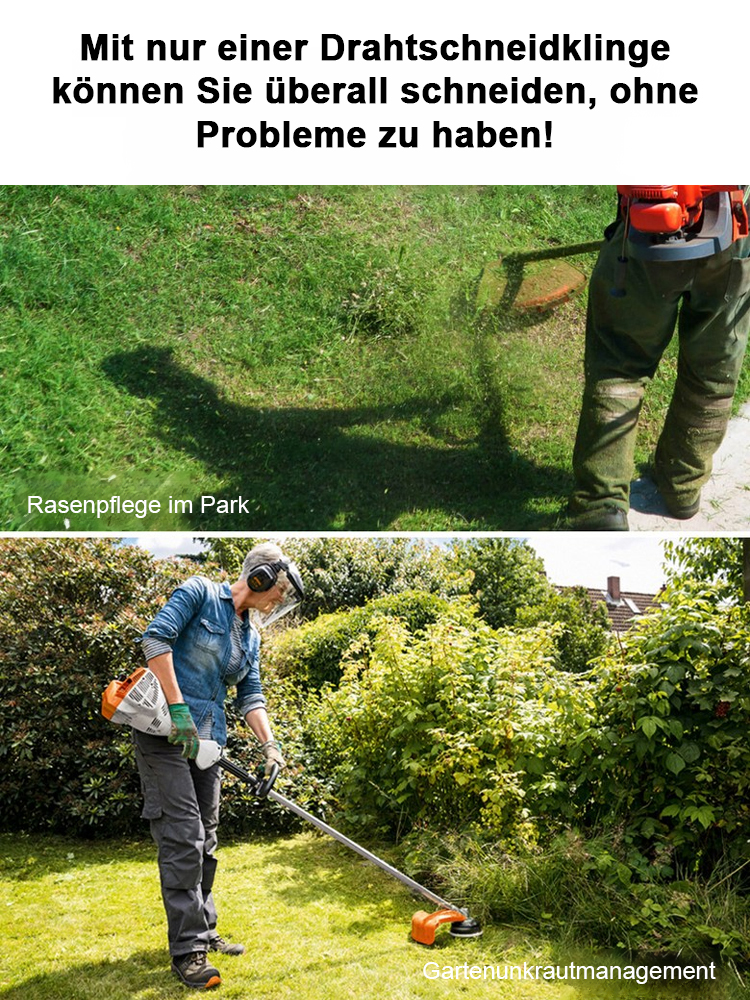 Das Must-Have für den Garten: Extrem robust gegen Moos & Gestrüpp – hält 10x länger 🏡💪Perfekt für Akku-Rasentrimmer: 15cm Durchmesser maximiert Ihre Effizienz und Laufzeit 🔋🚀