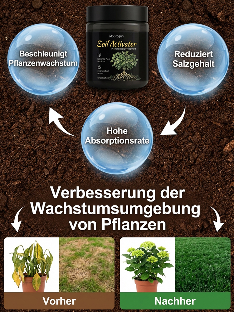 【30% höhere Keimrate】Neues Upgrade für Hausgarten-Bodenmittel🌿30% höhere Keimrate – doppelte Ernte🌱 Pflanzliche Naturformel – belebt die Bodenlebewesen💧 Locker und durchlässig – Wurzeln atmen frei durch