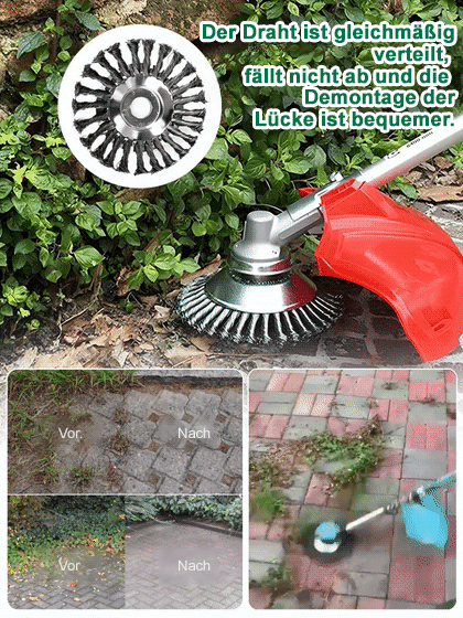Das Must-Have für den Garten: Extrem robust gegen Moos & Gestrüpp – hält 10x länger 🏡💪Perfekt für Akku-Rasentrimmer: 15cm Durchmesser maximiert Ihre Effizienz und Laufzeit 🔋🚀