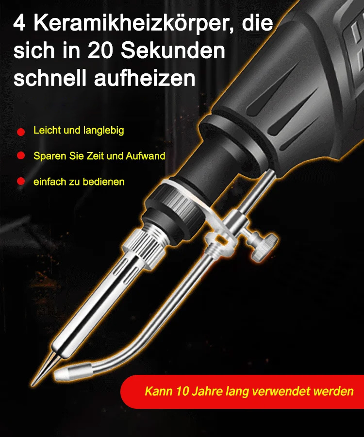 In 5 Sekunden auf Temperatur, Präzision mit einer Hand! Das Werkzeug, das selbst Profis begeistert ⚡🎯Schluss mit dem Lötalbtraum! Kein Zittern mehr, keine kalten Lötstellen – industrieller Innenheizkern für perfekte Ergebnisse 🛡️💎