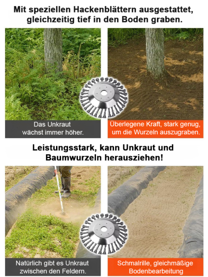 Das Must-Have für den Garten: Extrem robust gegen Moos & Gestrüpp – hält 10x länger 🏡💪Perfekt für Akku-Rasentrimmer: 15cm Durchmesser maximiert Ihre Effizienz und Laufzeit 🔋🚀