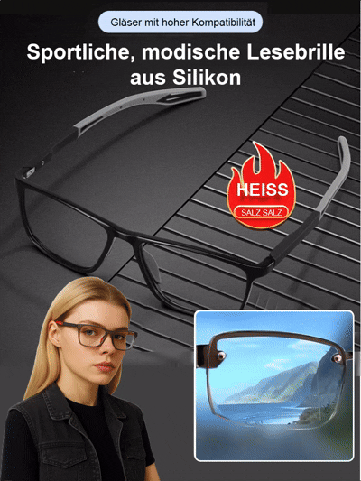 🇪🇺 EU-zertifizierte optische Gläser, UV400-Schutz, intelligente photochrome Tönung🛡️ Blaulichtfilter + Blendschutz – eine Brille für drinnen und draußen🏃‍♀️ Ultraleichter Silikon-Sportrahmen, 2026 Europa-Trend – für Damen und Herren