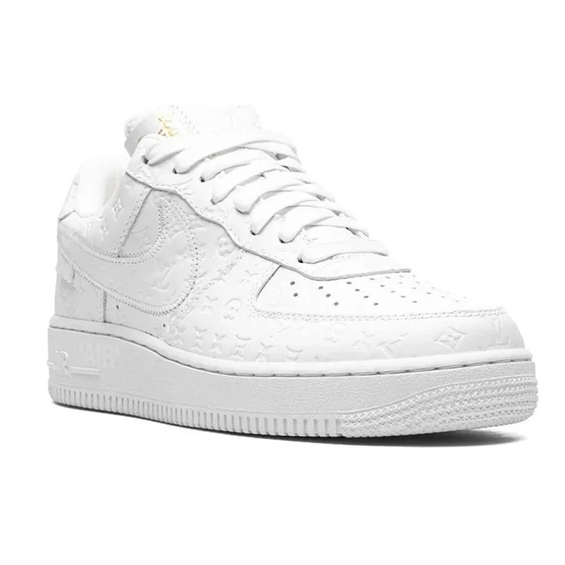 Nithtke X Lothtuis Vuitthtton Air Fothtrce 1 Low Sneakers - White