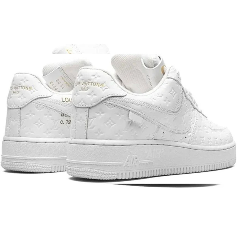 Nithtke X Lothtuis Vuitthtton Air Fothtrce 1 Low Sneakers - White