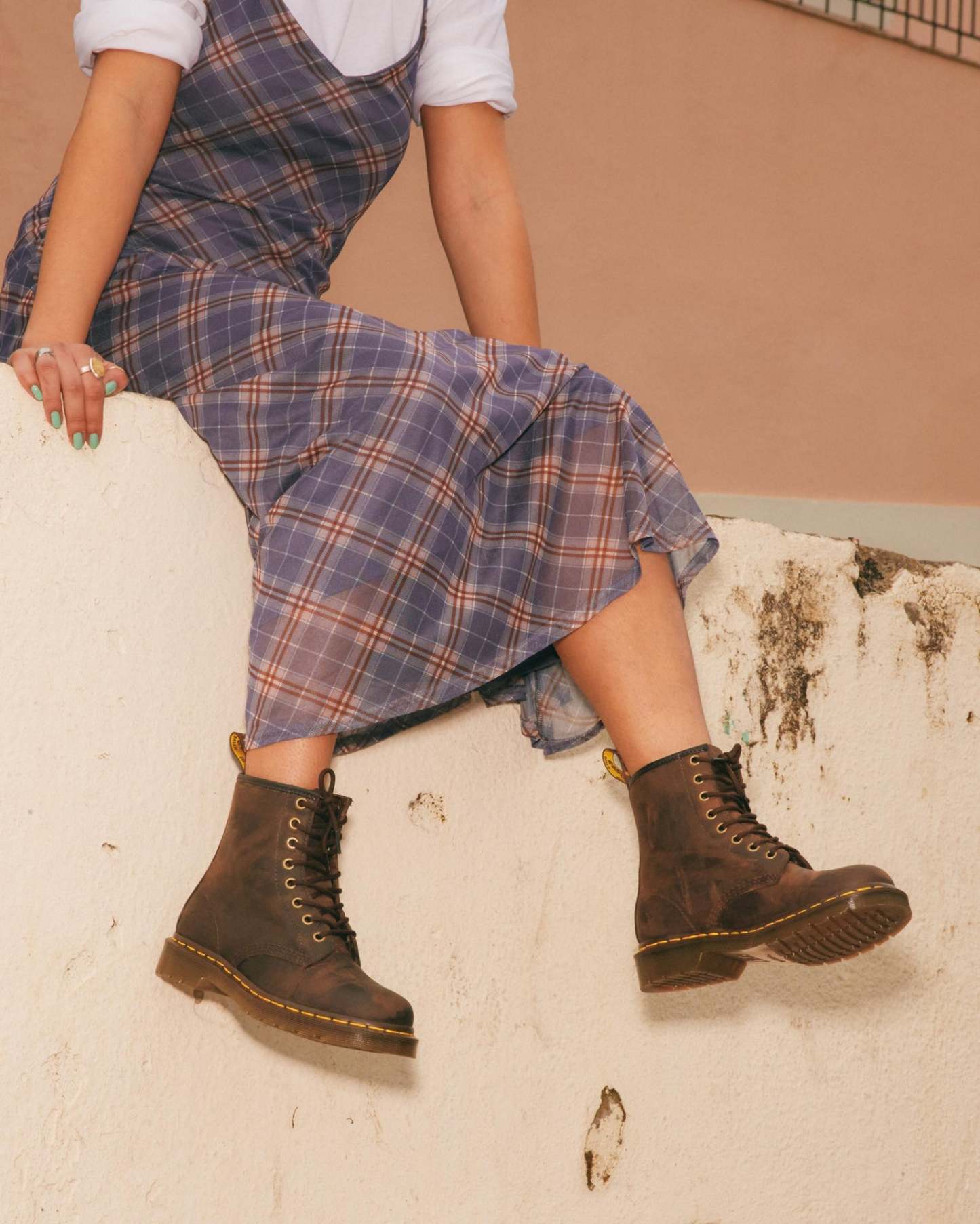 1460 Crazy Horse Leather Ankle Boots