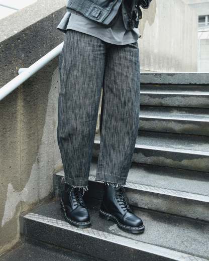 1460 White Stitch Polished Smooth Leather Ankle Boots