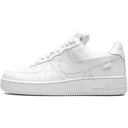 Nithtke X Lothtuis Vuitthtton Air Fothtrce 1 Low Sneakers - White