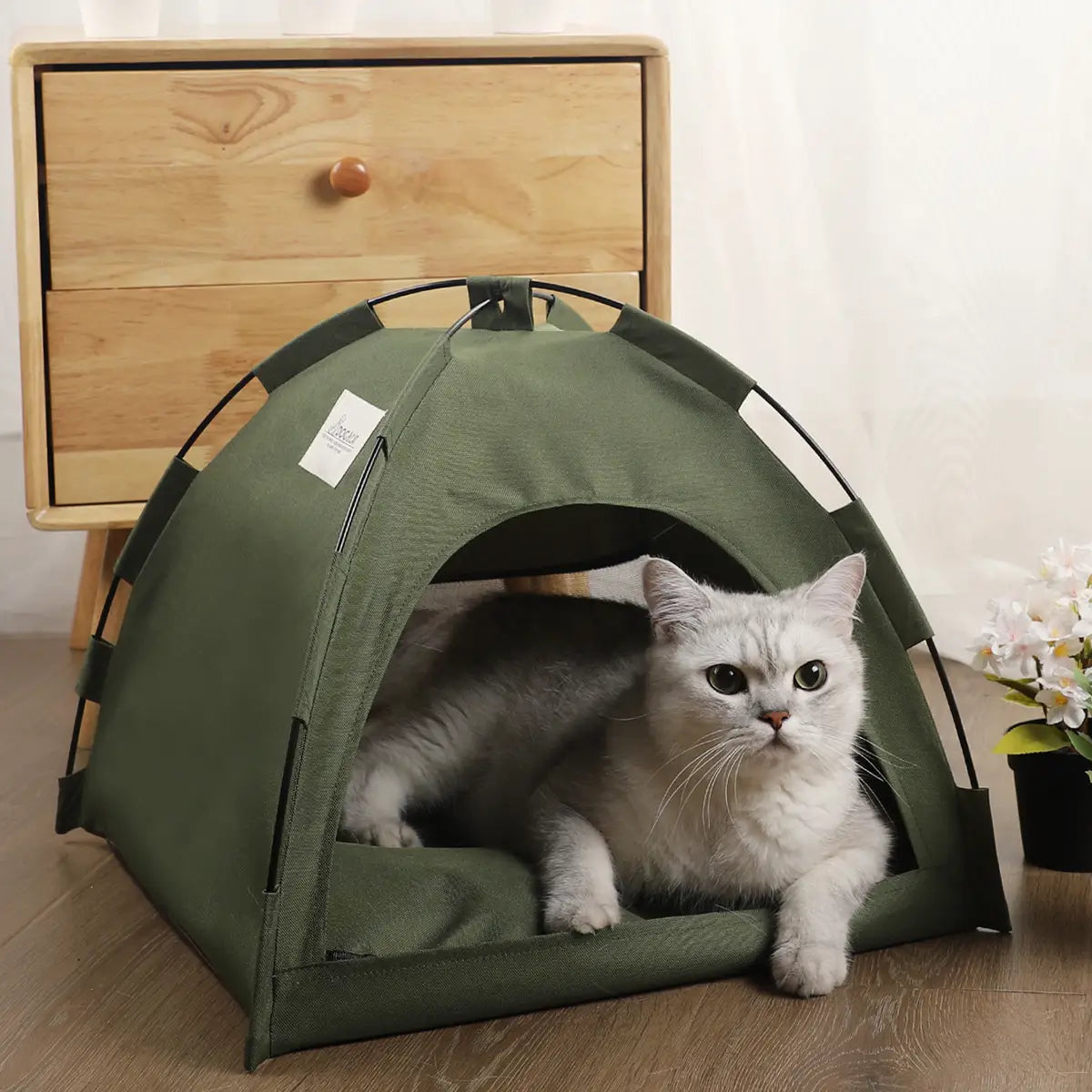 Cat Tent Cooling Mat Dog House Pet Sofa Camping Dog Bed With Cushion For Dog Kennel Indoor Cat Nest Cat Bed Pets