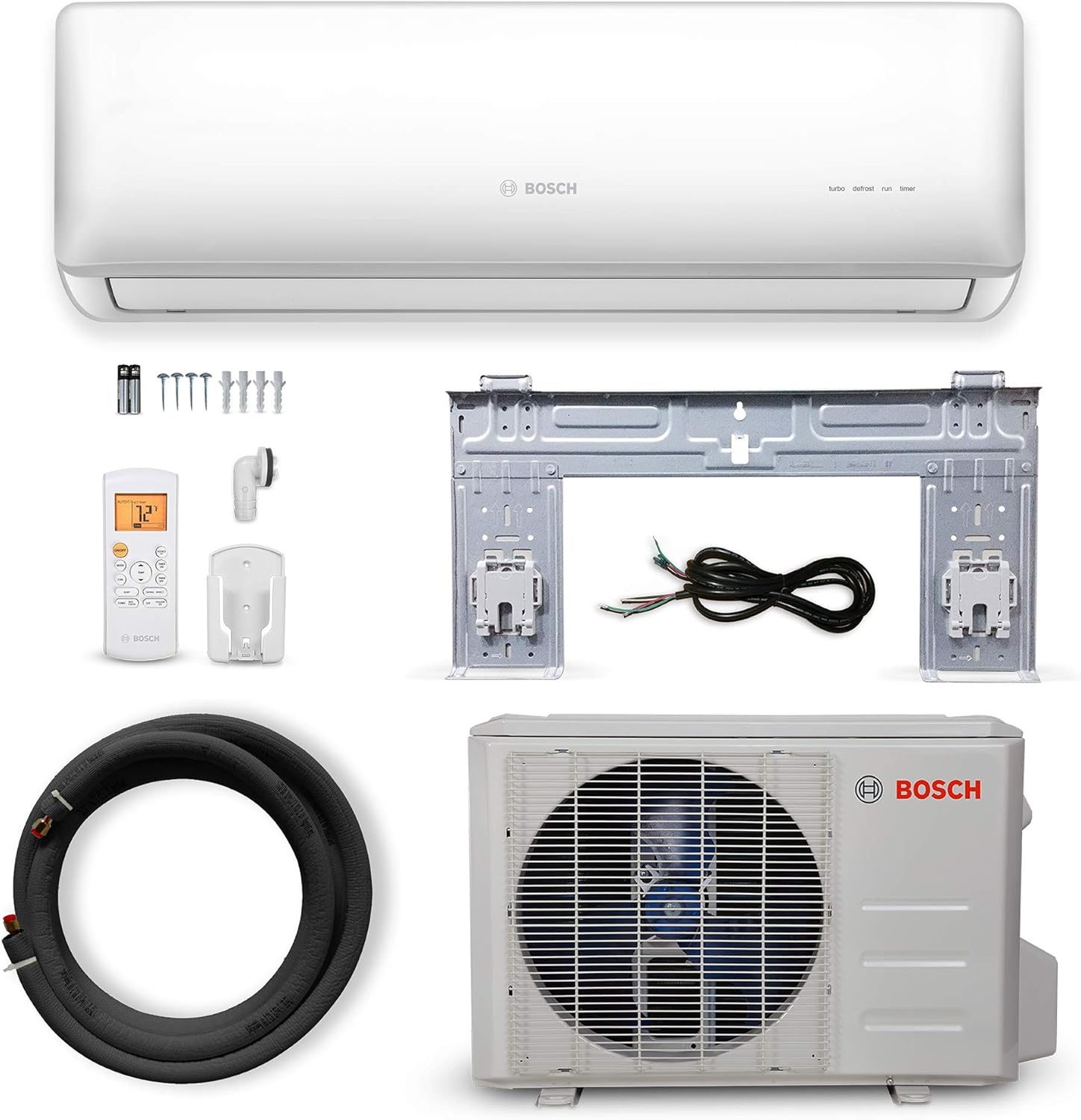 Bosch Thermotechnology Bosch Ultra-Quiet 24K BTU 230V Mini Split Air Conditioner & Cooling System Gen 2 with Inverter Heat Pump, 20.7 SEER High-Efficiency - Energy Star Certified