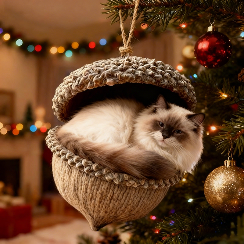 🎁❤️Forest Animal Acorn Ornaments – Warm Forest Christmas Decorations