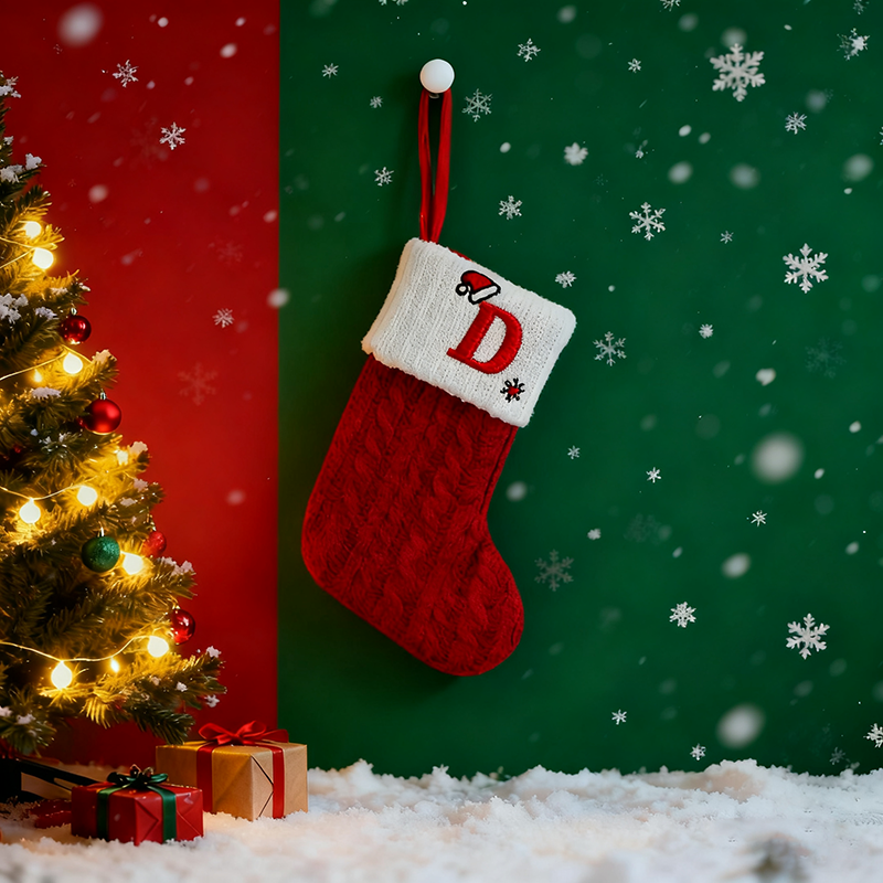 ✨【26-Letter Christmas Stocking】Hang your "personalized blessings" on the Christmas tree🎁 "Each letter is a unique holiday code"