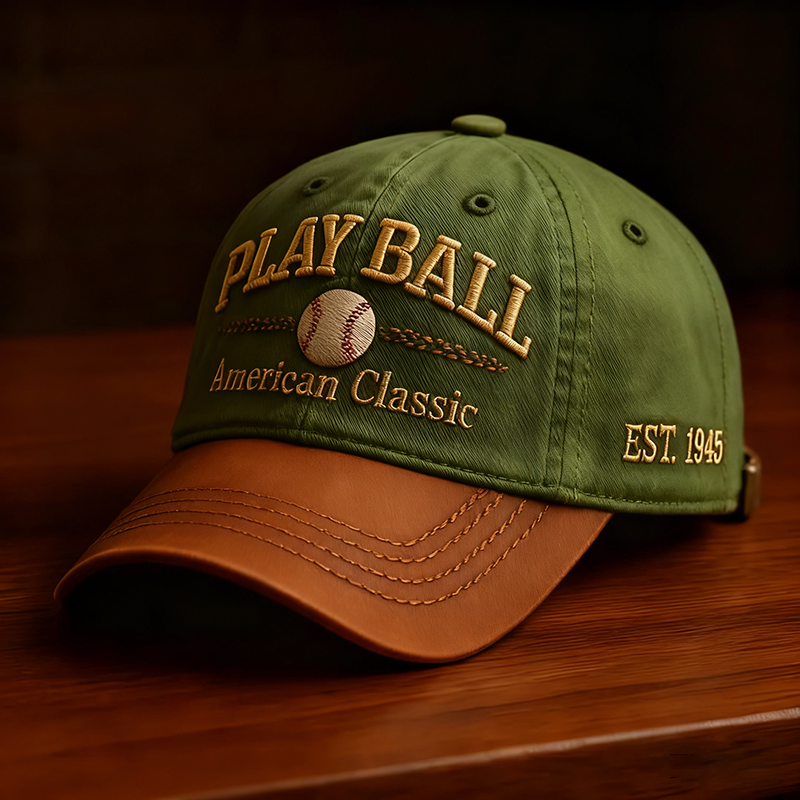 Play Ball, classic American baseball cap