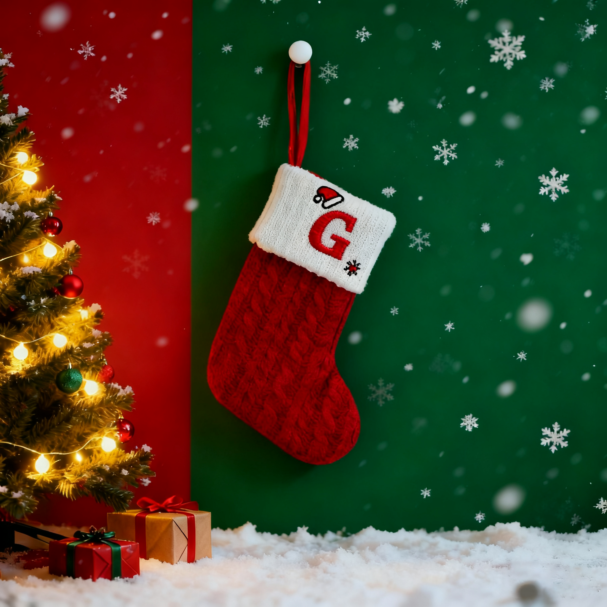 ✨【26-Letter Christmas Stocking】Hang your "personalized blessings" on the Christmas tree🎁 "Each letter is a unique holiday code"