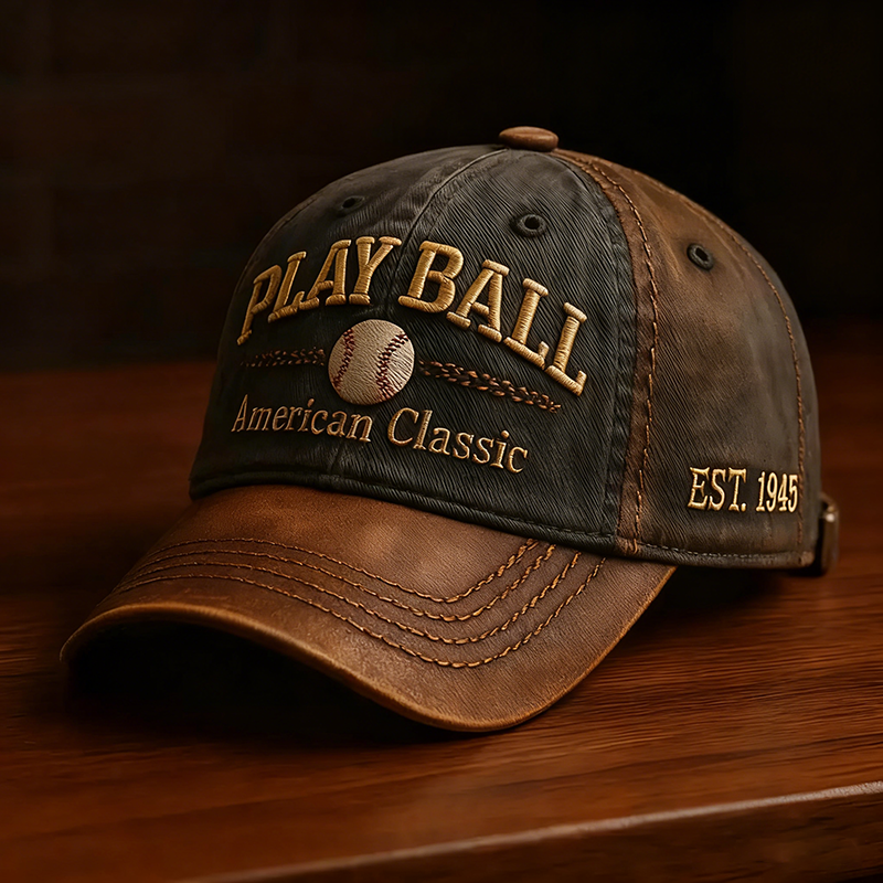 Play Ball, classic American baseball cap
