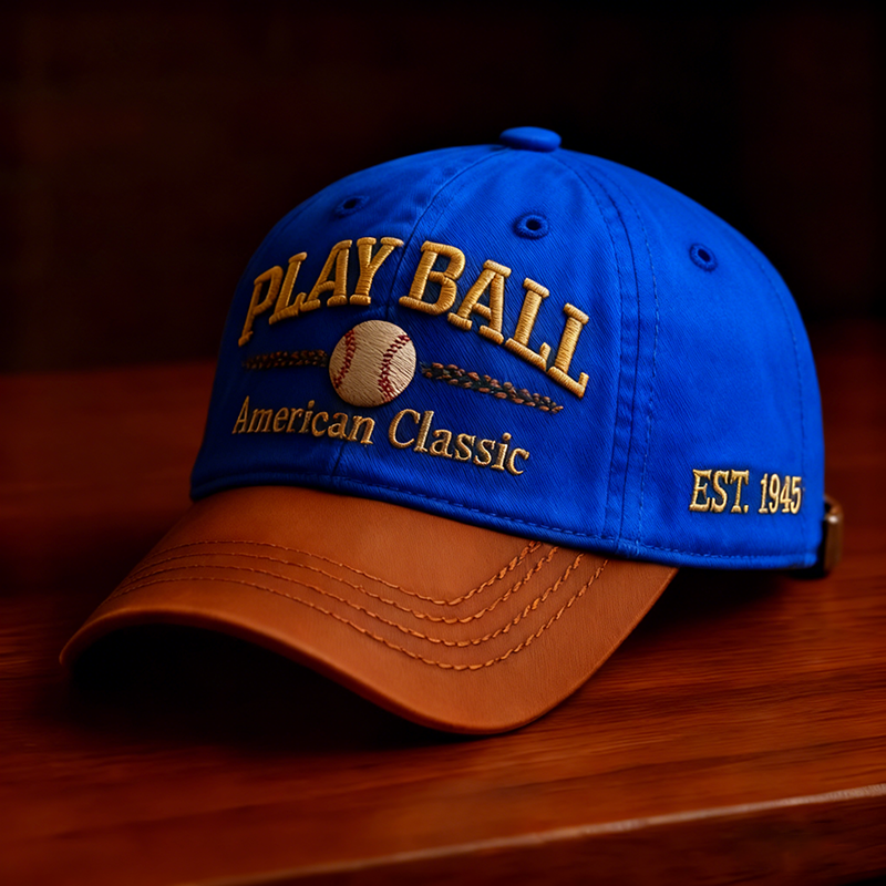 Play Ball, classic American baseball cap