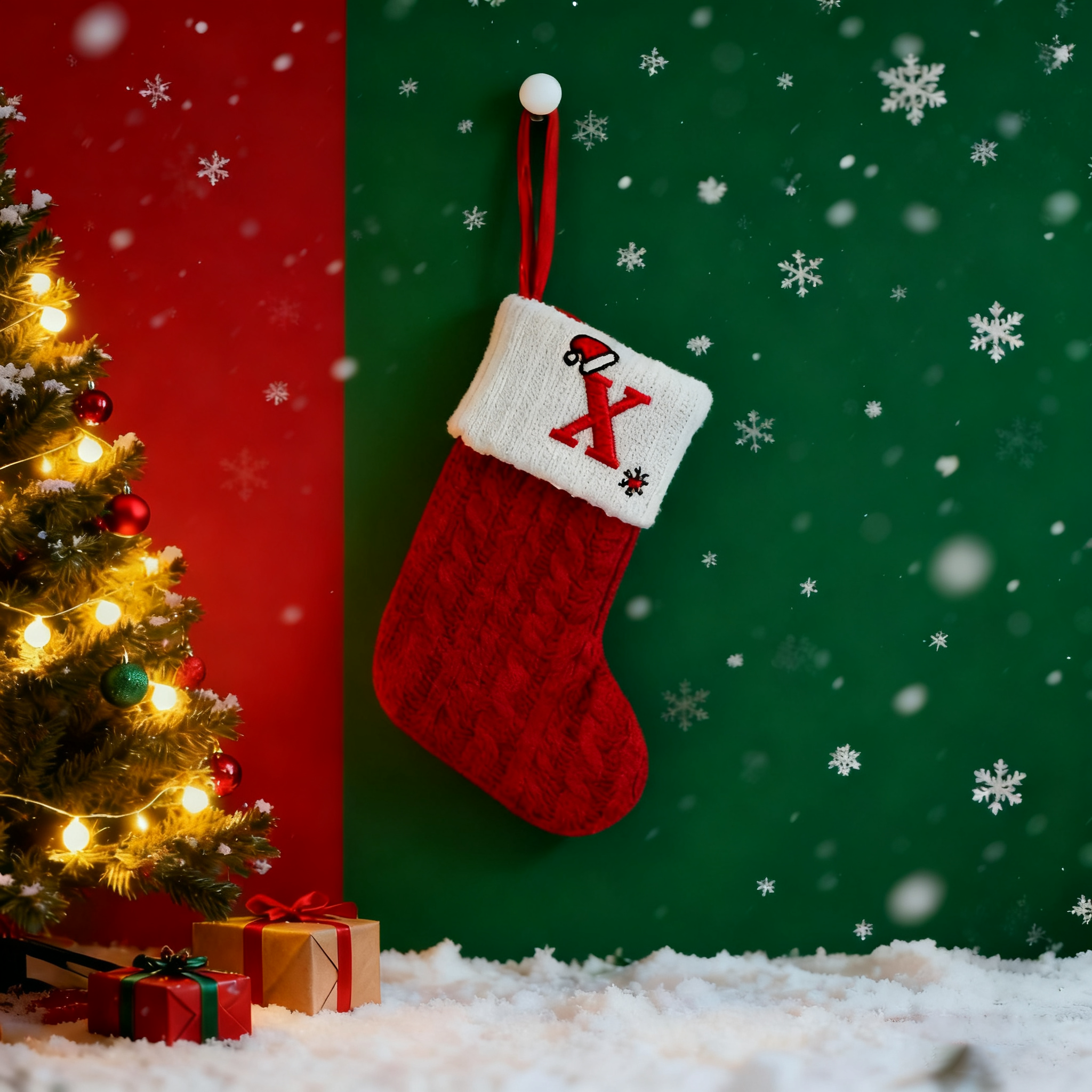 ✨【26-Letter Christmas Stocking】Hang your "personalized blessings" on the Christmas tree🎁 "Each letter is a unique holiday code"