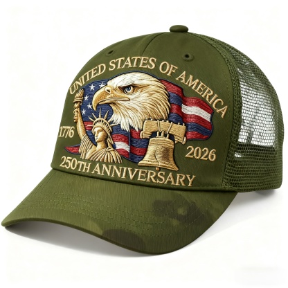 United States 250th Anniversary Hat (trucker cap / mesh cap)
