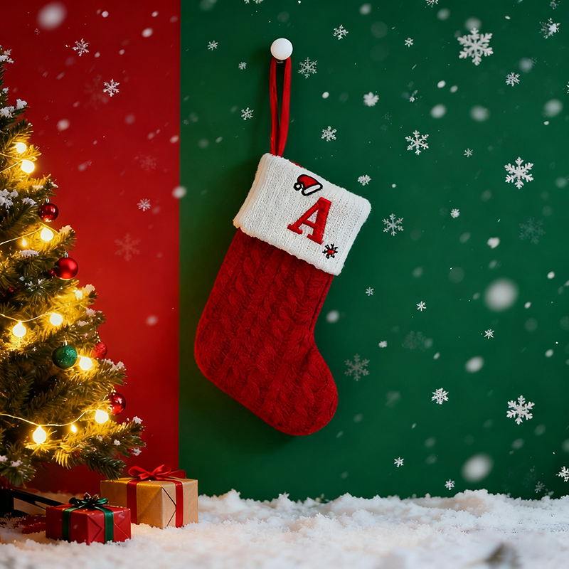 ✨【26-Letter Christmas Stocking】Hang your "personalized blessings" on the Christmas tree🎁 "Each letter is a unique holiday code"
