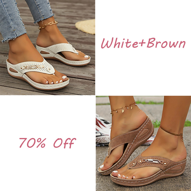 🔥LAST DAY 50% OFF🔥Women's Summer New European and American Style Anti-slip Pain Relief Orthotic Sandals