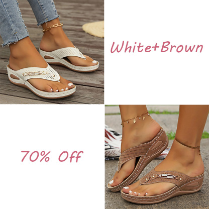🔥LAST DAY 50% OFF🔥Women's Summer New European and American Style Anti-slip Pain Relief Orthotic Sandals