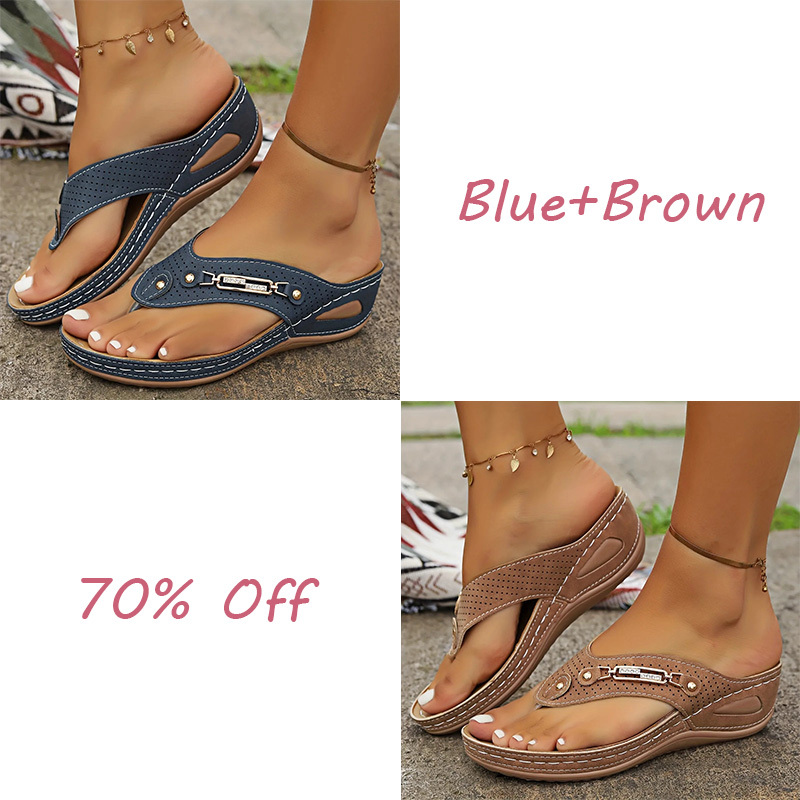 🔥LAST DAY 50% OFF🔥Women's Summer New European and American Style Anti-slip Pain Relief Orthotic Sandals
