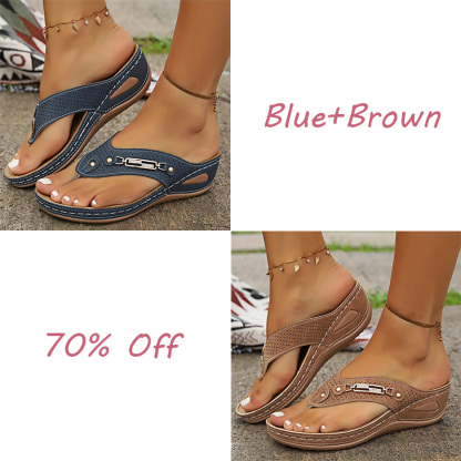 🔥LAST DAY 50% OFF🔥Women's Summer New European and American Style Anti-slip Pain Relief Orthotic Sandals