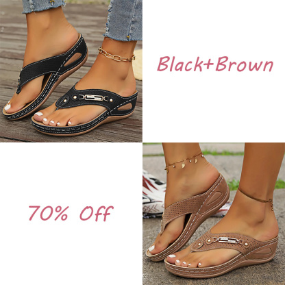 🔥LAST DAY 50% OFF🔥Women's Summer New European and American Style Anti-slip Pain Relief Orthotic Sandals