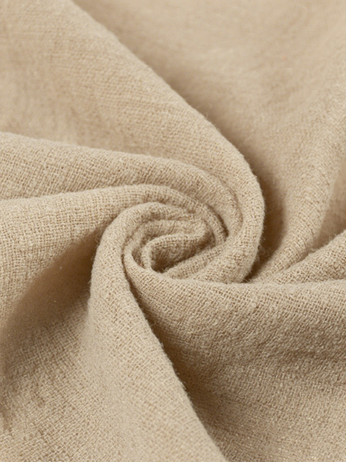 Men's Wrinkled Linen Breathable Resort Casual Embroidered Label Shorts