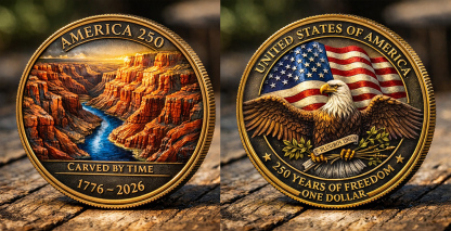 🏆Flash Sale 60% OFF - America 250 Time-Carved Canyon Coin
