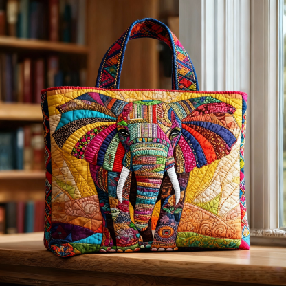Stylish and interesting quilted tote bag