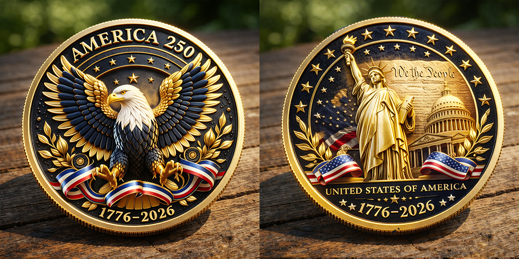 🏆New Year 60% OFF- America 250 Commemorative Coin (1776–2026)
