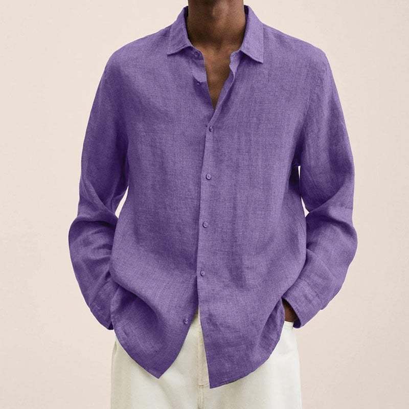 🔥2026 Men's Cotton Linen Long-Sleeve Shirt