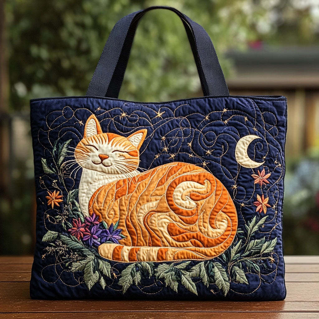 Moonlit Orange CP0110217CL Quilted Tote Bag