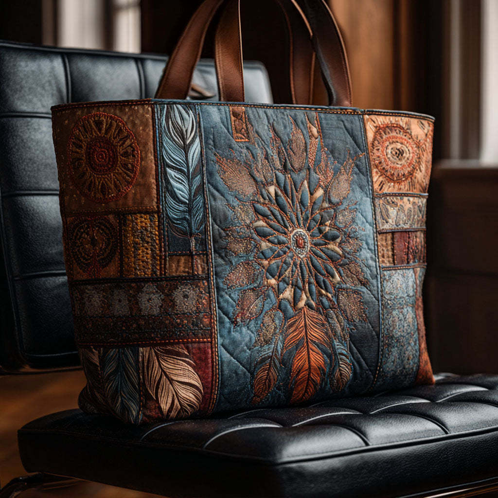 Starwoven Dreams Quilted Tote Bag