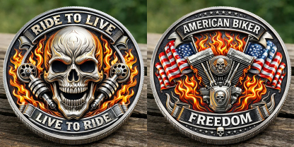 🏆Flash Sale 60% OFF - The Biker’s Commemorative Freedom Coin