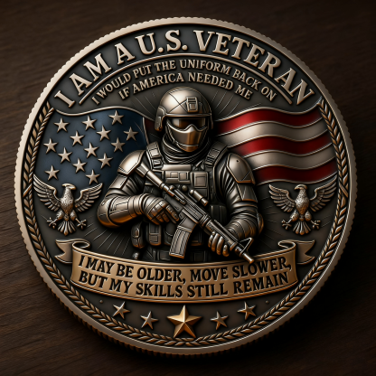 💖Last Day 49% OFF - 🇺🇸“I Am a U.S. Veteran” Commemorative Coin