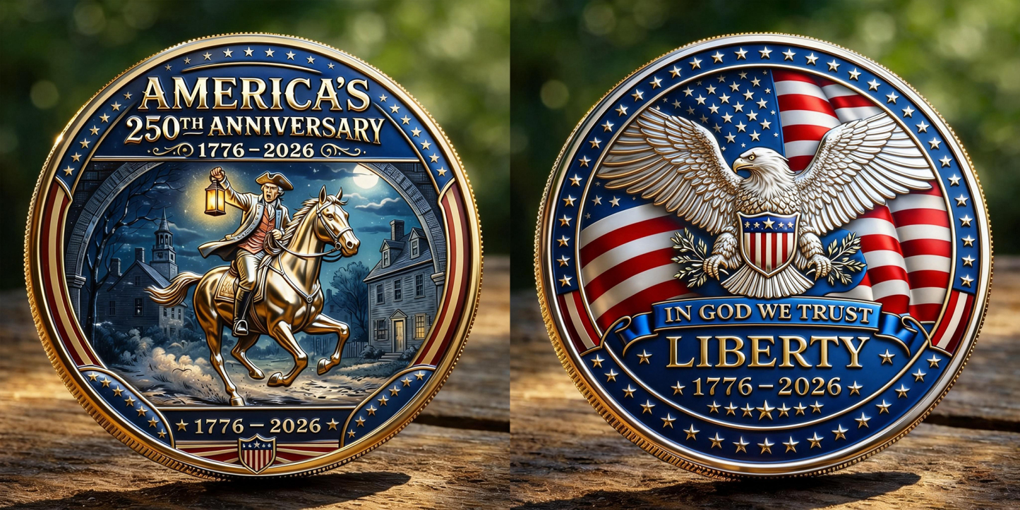 America’s 250th Anniversary Commemorative Coin (1776–2026)