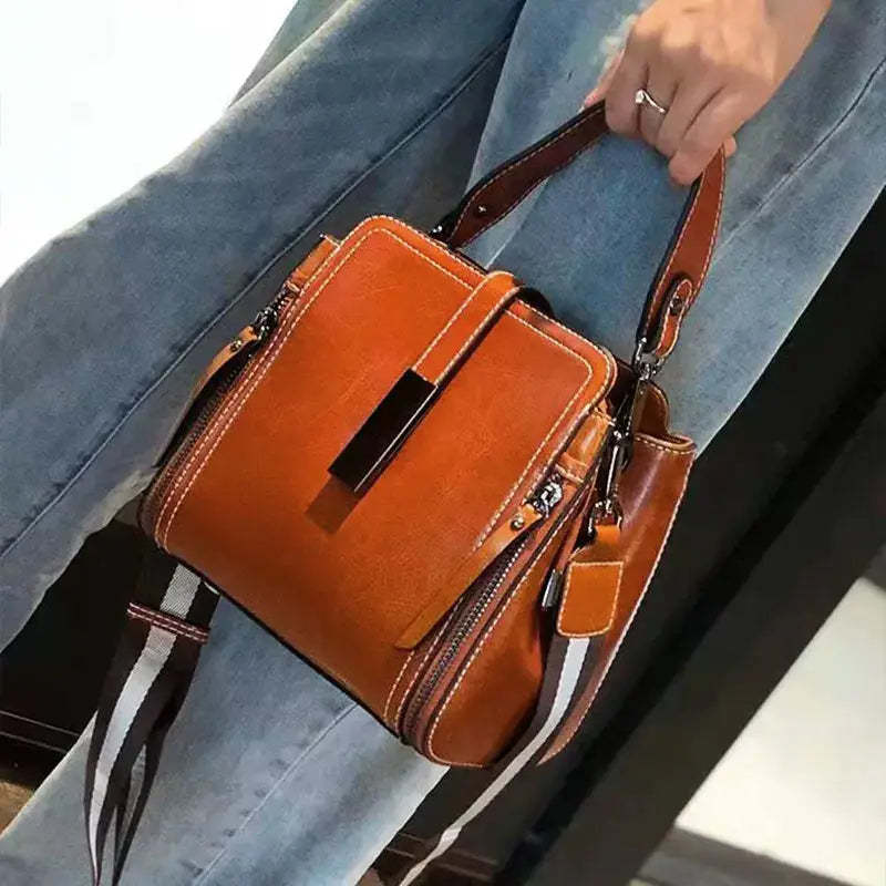 Elegant Genuine Leather Crossbody Bag