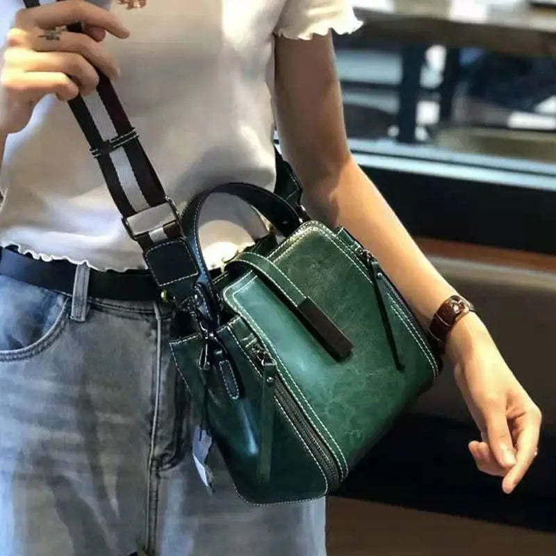 Elegant Genuine Leather Crossbody Bag