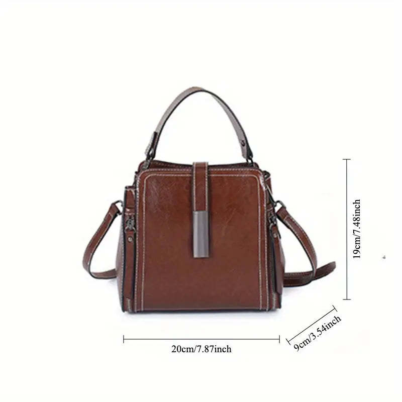 Elegant Genuine Leather Crossbody Bag