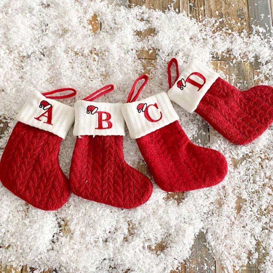 ✨【26-Letter Christmas Stocking】Hang your "personalized blessings" on the Christmas tree🎁 "Each letter is a unique holiday code"
