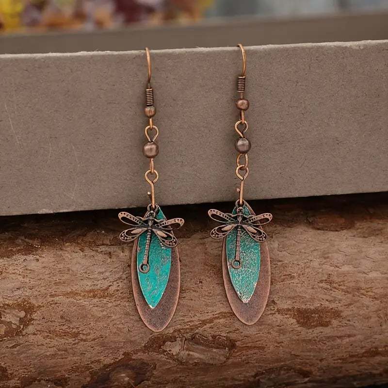 🧚‍♀️Vintage Dragonfly Drop Earrings