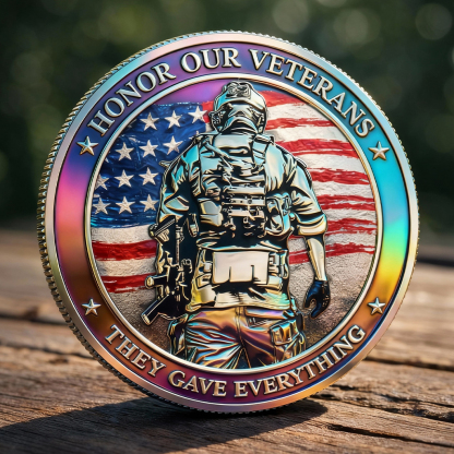 United States Veterans Honor Commemorative Challenge Coin