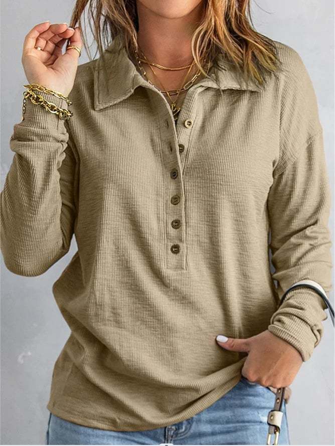 Women's Cotton V-Neck Comfortable Shirt