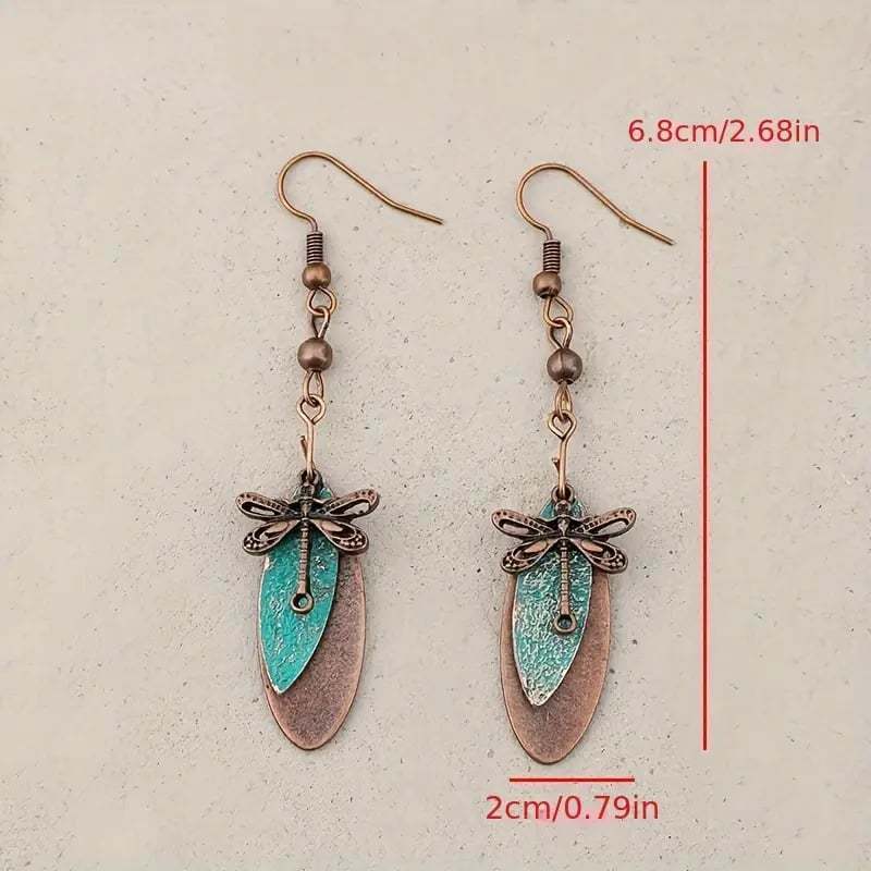 🧚‍♀️Vintage Dragonfly Drop Earrings