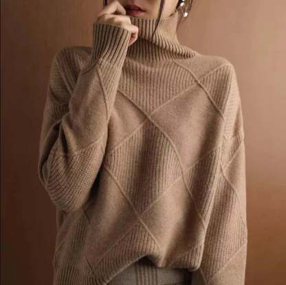 CASHMERE TURTLENECK SWEATER CARDIGAN