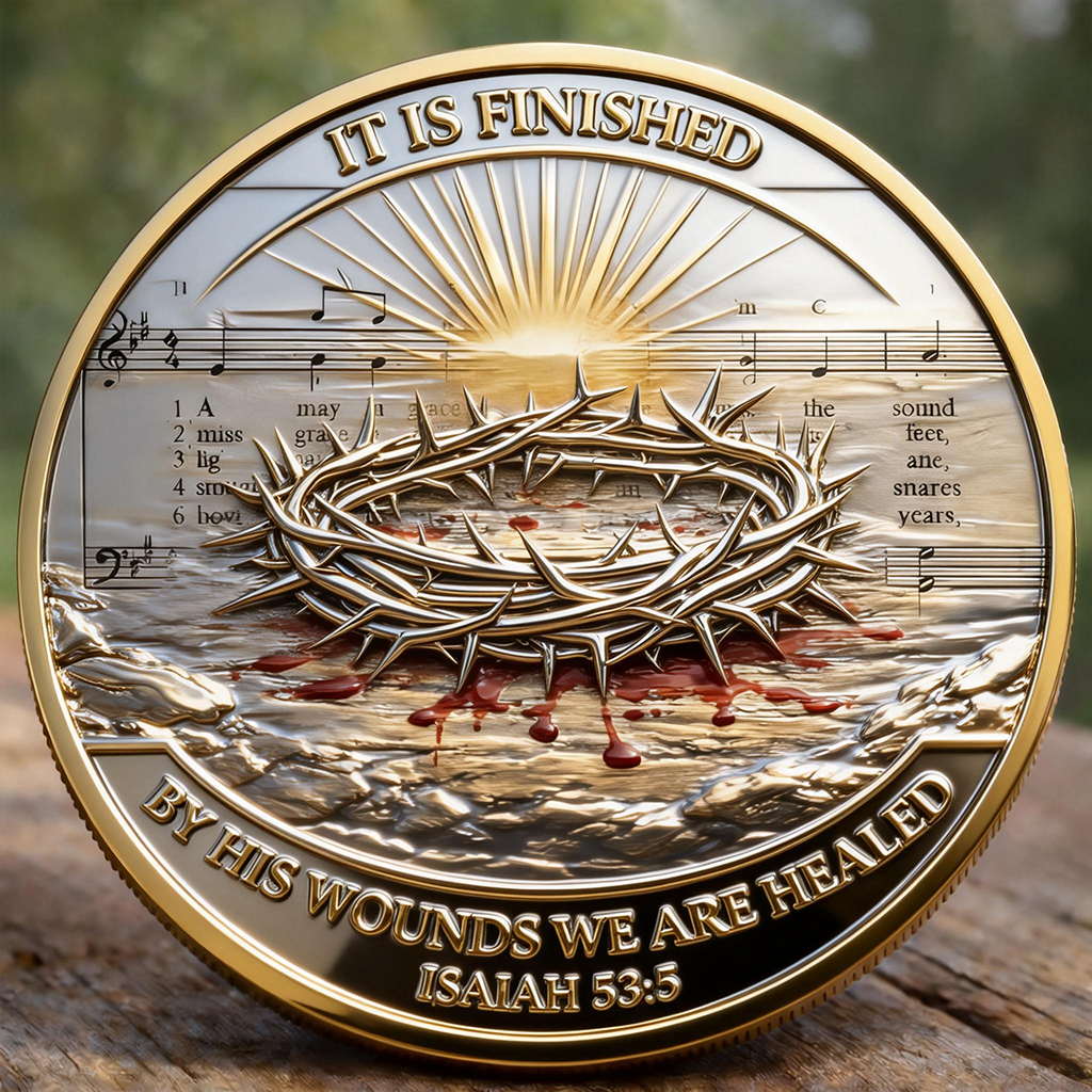 Dual-Sided Christian Resurrection Commemorative Coin